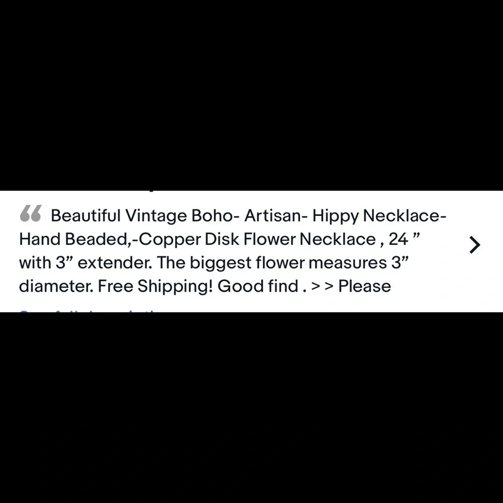 Francesca’s  Vintage Boho Artisan Hippy Beaded,-Copper Flower statement Necklace - Picture 5 of 5